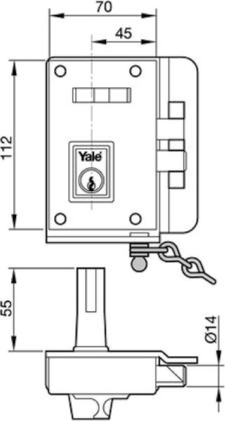 YALE 10-Chn Izda Cerraduras