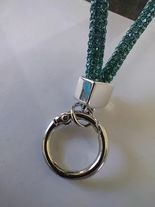 Portachiavi tubo con gemme agata