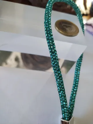 Portachiavi tubo con gemme agata