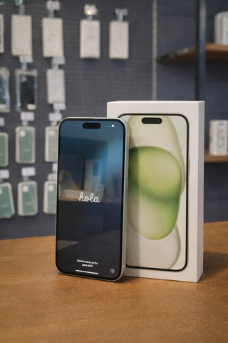 IPHONE 15 PLUS 128GB VERDE 100% BATTERIA