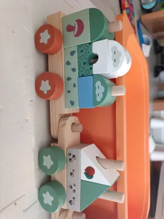 Tren de madera para niños