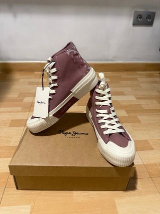 Zapatillas Pepe Jeans Mujer Talla 38 Rosa Nuevas