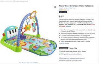Gimnasio Bebé Manta Actividades Piano Fisher-Price
