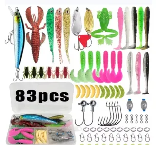 Kit Señuelos Pesca 83 Piezas