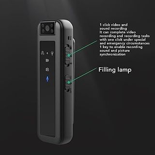 Mini Cámara Corporal 1080P Body Cam Visión Nocturn