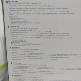 Humidificador Nuvita Vapor Frío