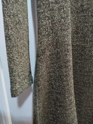 Vestido fiesta dorado brillante