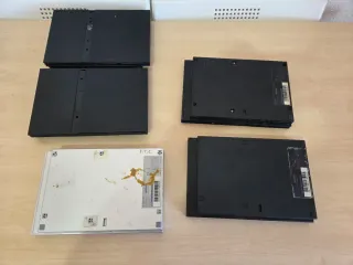 3 Consolas PlayStation 2 PS2 Slim + 2 carcasas