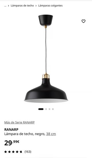 Lámpara de techo de Ikea