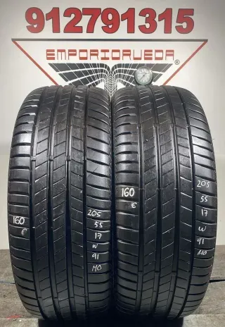 205 55 17 W BRIDGESTONE RUEDA AL 90% VIDA UTIL
