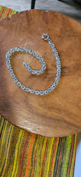 Collana in argento stile bizantino