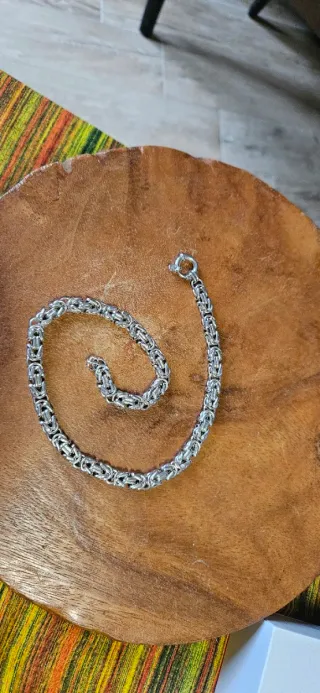 Collana in argento stile bizantino