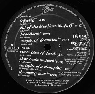 The The Infected LP 12 33 RPM 1986 Epic