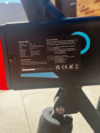 Bicicleta eléctrica plegable 250W iScooter EB1