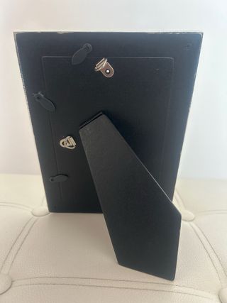 Marco de fotos decorativo plateado