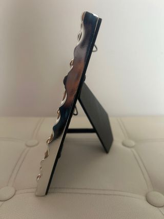 Marco de fotos decorativo plateado