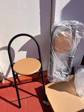 Taburetes de barra cocina metal madera