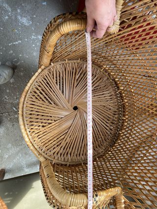 Sillón de ratán estilo peacock/Emmanuelle