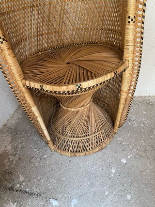 Sillón de ratán estilo peacock/Emmanuelle