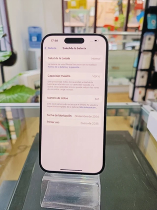 iPhone 15 Pro Azul 128GB Batería 100%