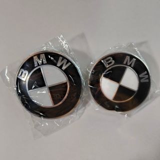 PACK 7 EMBLEMAS BMW BLANCO NEGRO - TAPABUJES BMW