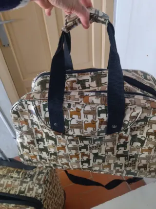 Maleta de cabina y bolso de viaje a juego