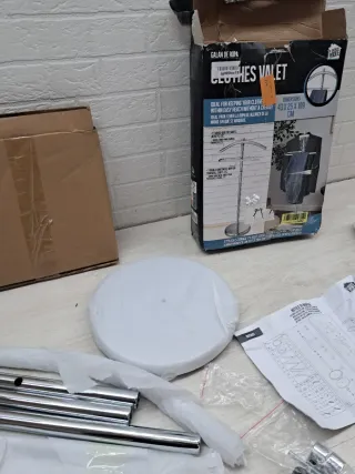 Galán de noche cromado Perchero