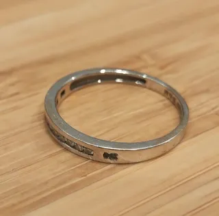 Anillo Tous Oro Blanco 18k Diamantes