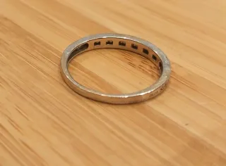 Anillo Tous Oro Blanco 18k Diamantes
