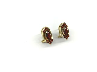 pendientes oro 18k con piedra
