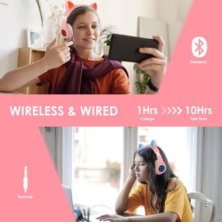 Sendowtek Auriculares Inalámbricos Niños Cascos Di