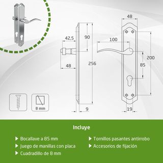 Amig - Juego de Manillas de Placa - Adecuado para