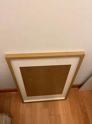 Marco madera con paspartú