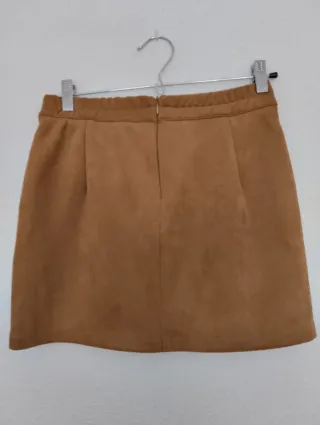 Minifalda color marrón