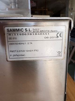 Selladora de vacío Sammic SE310