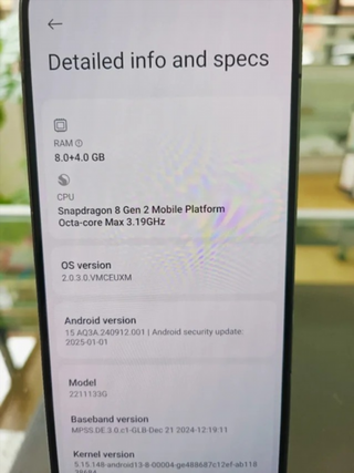Xiaomi 13 Negro 5G 256GB