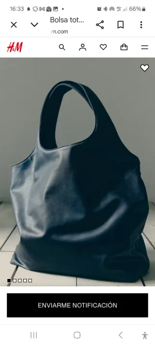 Bolso tote H&M de doble asa 47x57