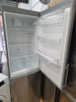 Nevera combi acero inoxidable