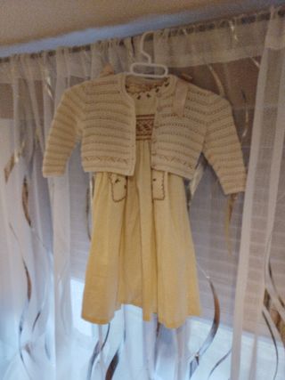 Faldón de bautizo vintage