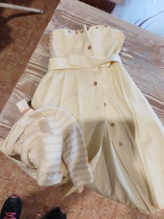 Faldón de bautizo vintage