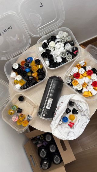 Lote Botes Spray Graffiti de diferentes colores