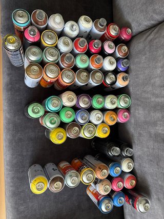 Lote Botes Spray Graffiti de diferentes colores