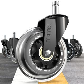 HOLKIE Ruedas Silla Oficina Set de 5 Ruedas para M