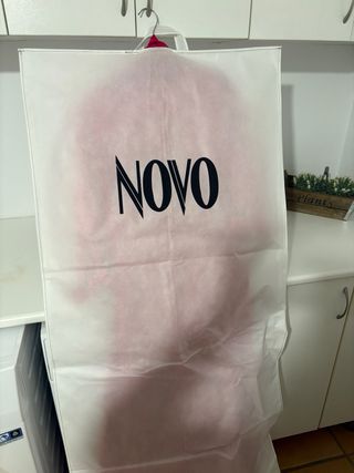 Vestido fiesta largo Novo fucsia