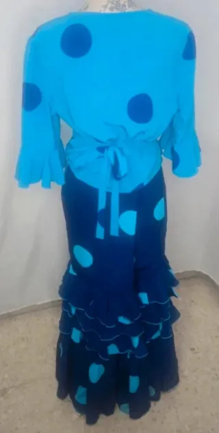 Traje de flamenca, 2 piezas, talla 46
