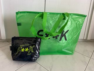 Borsa mare F**K + pochette