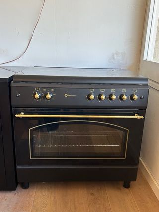 Cucina a Gas Solthermic Nera Rustica 90x