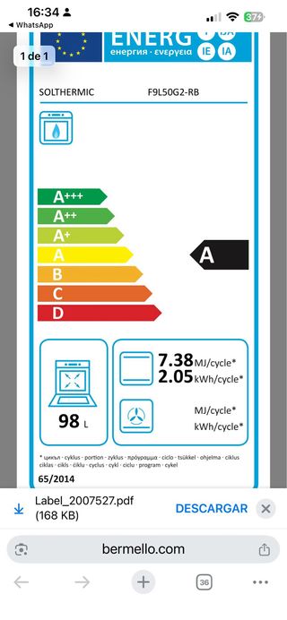 Cucina a Gas Solthermic Nera Rustica 90x