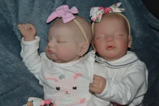 Muñecas reborn gemelas Blanca y Carla
