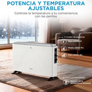 MIDEA Convector Radiador Electrico Bajo Consumo |